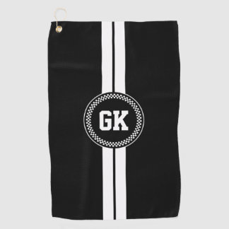 Custom Golf Towel Stripe Personalised Golfing Gift