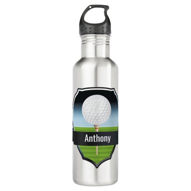 Custom Golf Water Bottle (Front)