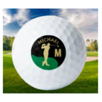 Custom Golfer Name Monogram  