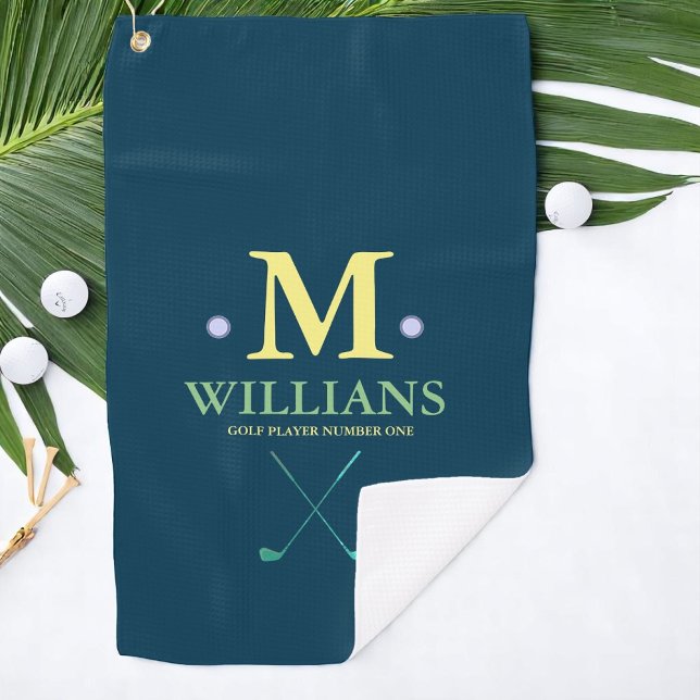custom golfer's monogram  golf towel (Creator Uploaded)
