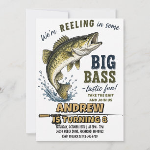 Custom Gone Fishing Birthday party Invitation