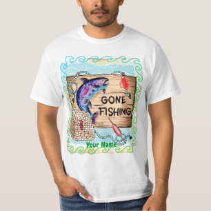 Custom Gone Fishing t-shirt