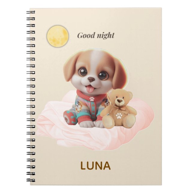 Custom Good Night Puppy Journal (Front)