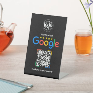 Custom Google Review QR Code Business Pedestal Sign