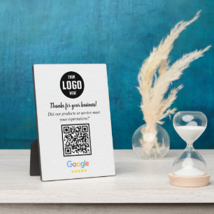 Custom Google Review QR Code Business Plaque