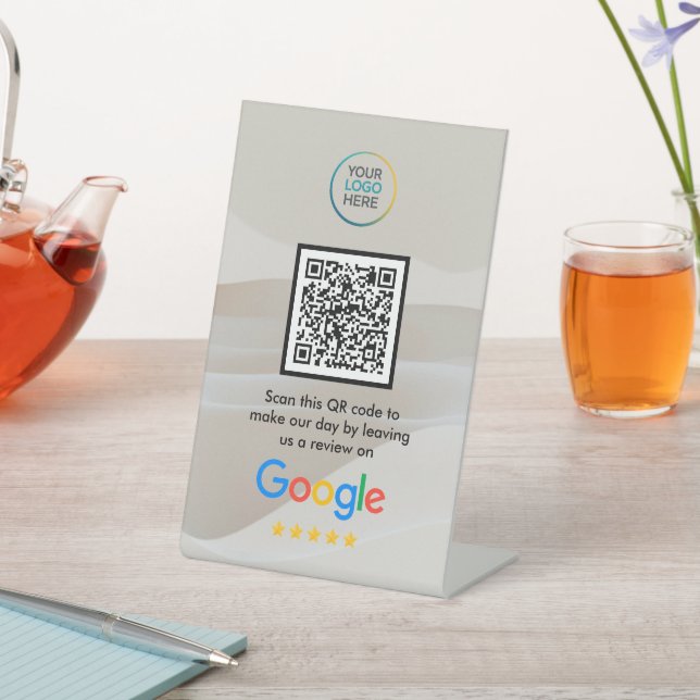 Custom Google Reviews QR Code Acrylic Sign (In SItu)