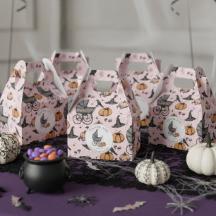 Custom Goth Pink Baby Carriage Halloween Favour Box