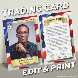 Custom Government Trading Cards US Congress Cards