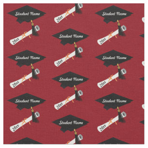 Custom Grad Cap and Diploma Fabric
