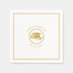 Custom Grad Party Paper Napkin