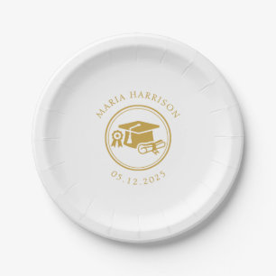 Custom Grad Party  Paper Plate