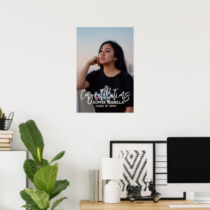 Custom Grad Photo Poster, Graduation Keepsake Poster
