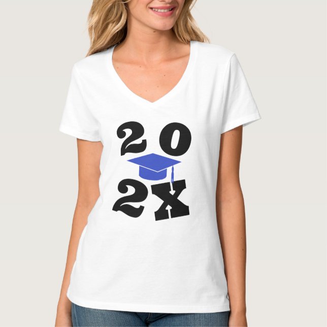 Custom Grad TShirt - Class of "Custom Year" Design (Front)