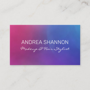 Custom Gradient Pink & Blue Business Card