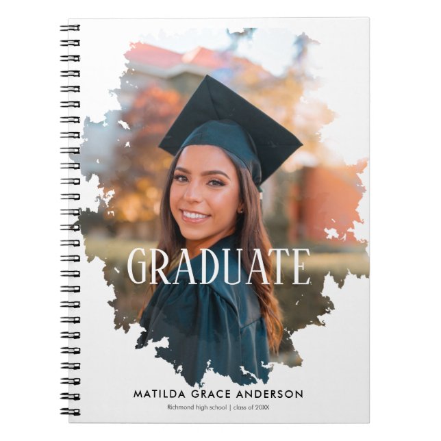 Custom Graduate Photo Frame Notebook (Front)