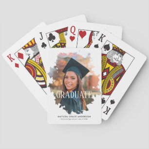 Custom Graduate Photo Frame Playing Cards