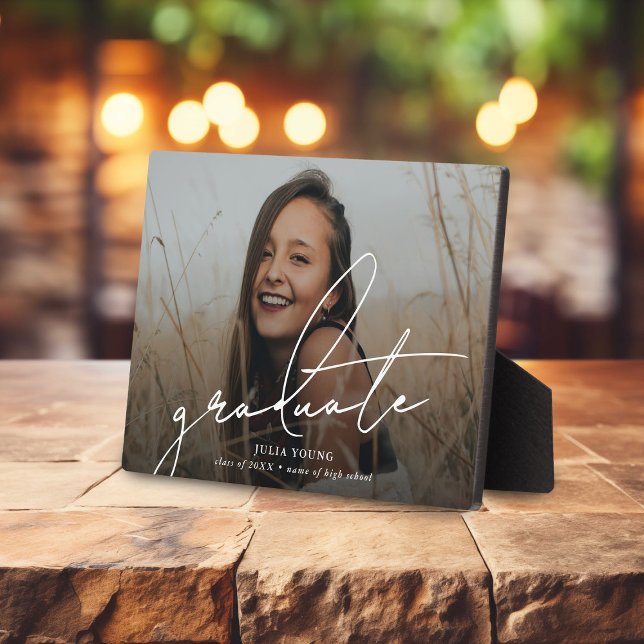 Custom Graduate Photo Keepsake Gift Graduation Plaque (Creator Uploaded)