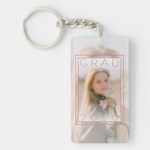 Custom Graduate Photo Keepsake Key Ring