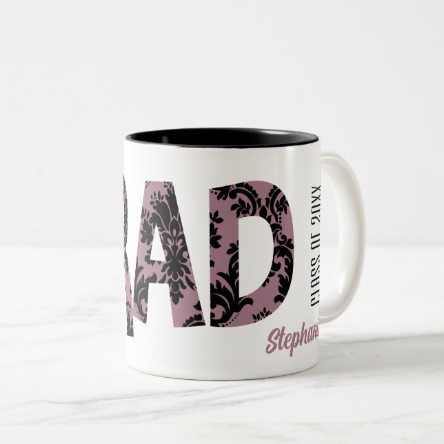 Custom Graduate's Name Graduation Gift Mugs (Front Right)