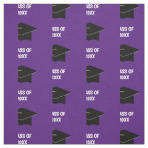 Custom Graduation Cap Class Year Purple Fabric