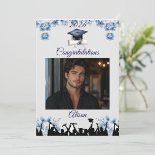 Custom Graduation Card Add Your Own Photo & Name