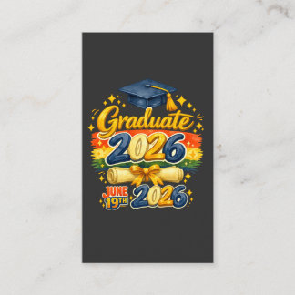 Custom Graduation Class of 2026 Family Crochet Sty Enclosure Card