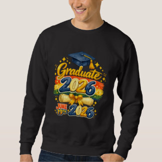Custom Graduation Class of 2026 Family Crochet Sty Sweatshirt