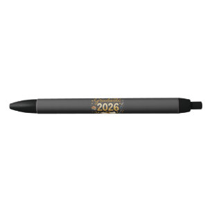 Custom Graduation Class of 2026 Personalised Famil Black Ink Pen