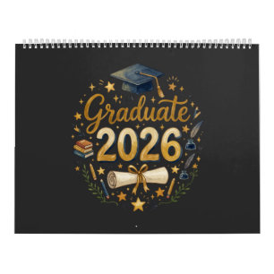 Custom Graduation Class of 2026 Personalised Famil Calendar