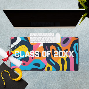Custom Graduation Class Year Colourful Desk Mat