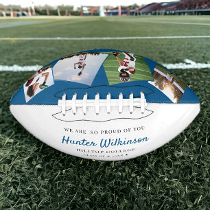 Custom Graduation college Photo Football