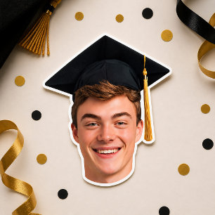 Custom Graduation Face Photo Sticker