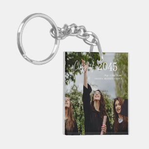 Custom Graduation Farewell Gift Photo Key Ring