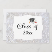 Custom Graduation Marble Two-Sided Party