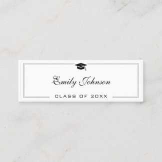 Custom Graduation Name Card - Elegant Classic