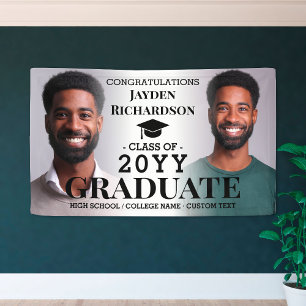 Custom Graduation Photo Collage Grad Congrats Banner
