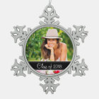 Custom Graduation Photo Holiday Ornament