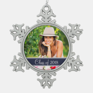Custom Graduation Photo Holiday Ornament