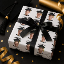 Custom Graduation Photo Stylish Congrats Graduate