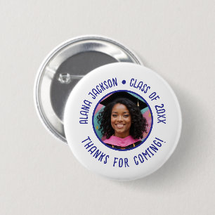 Custom Graduation Photo Thank You Favour 6 Cm Round Badge