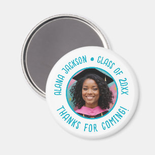 Custom Graduation Photo Thank You Favour Magnet