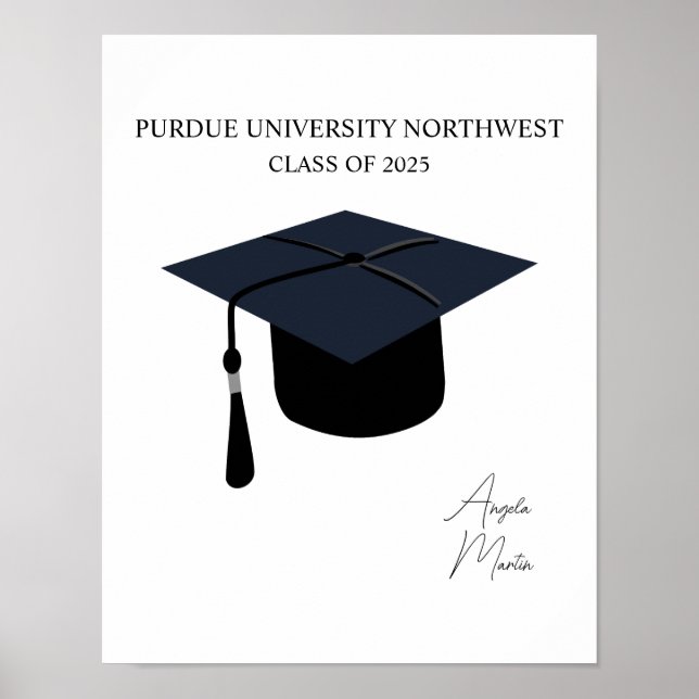 Custom Graduation Portrait | PRINTABLE Personalise Poster (Front)