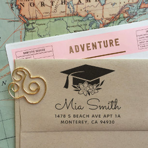 Custom Graduation Return Address  Self-inking Stamp