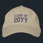 Custom Graduation School College Graduate Embroidered Hat<br><div class="desc">Custom Graduation School College Graduate Embroidered Baseball Cap</div>
