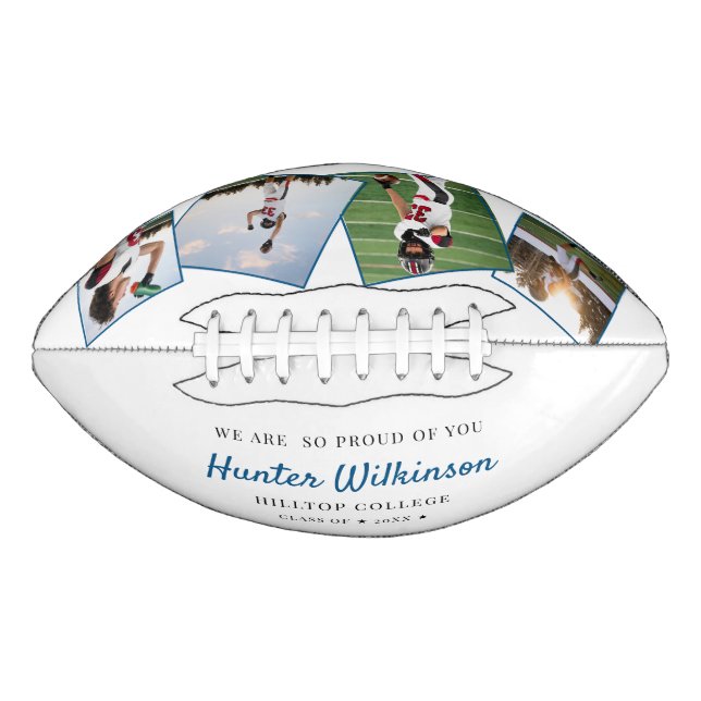 Custom Graduation Senior Photo Football (Front)