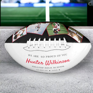 Custom Graduation Senior Photo Football