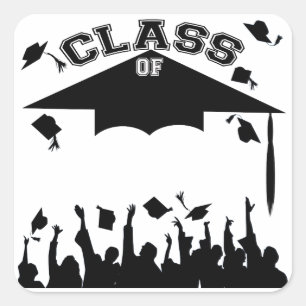 Custom Graduation Square Sticker