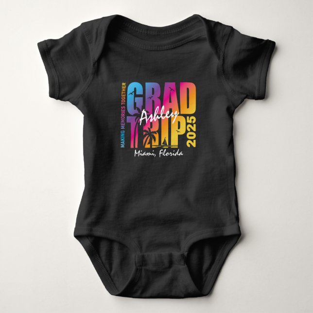 Custom Graduation Trip Group Matching Baby Bodysuit (Front)