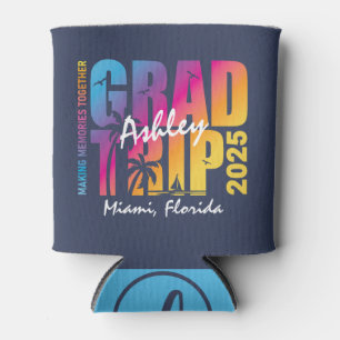 Custom Graduation Trip Group Matching Can Cooler