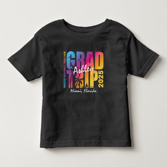 Custom Graduation Trip Group Matching Toddler T-Shirt (Front)